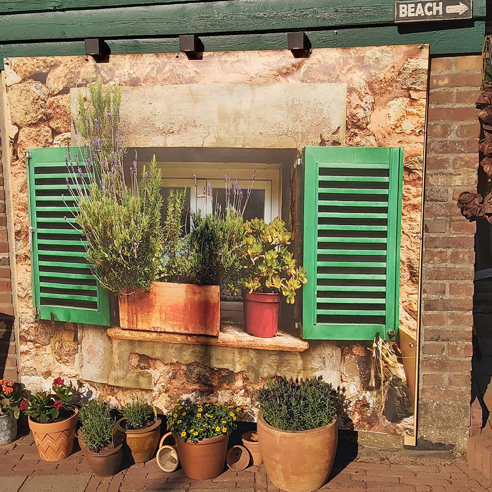 Tuinschilderijen charmeren